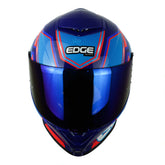 Casco Edge Shangai Quartz Rojo Azul